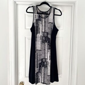 Banana Republic Black and White Print Tank Dress